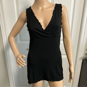 Banana Republic | Black ruffled camisole